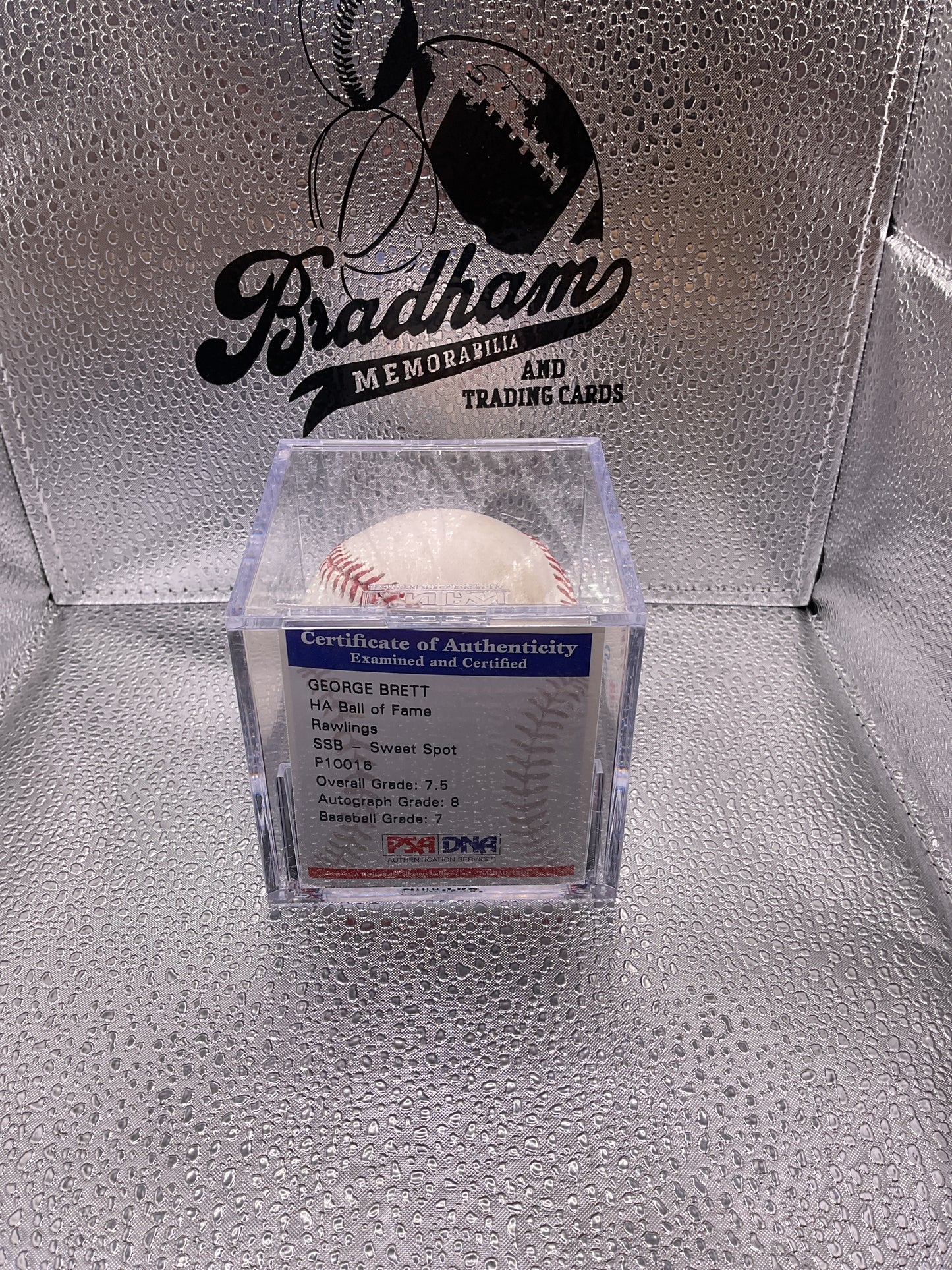 George Brett auto baseball