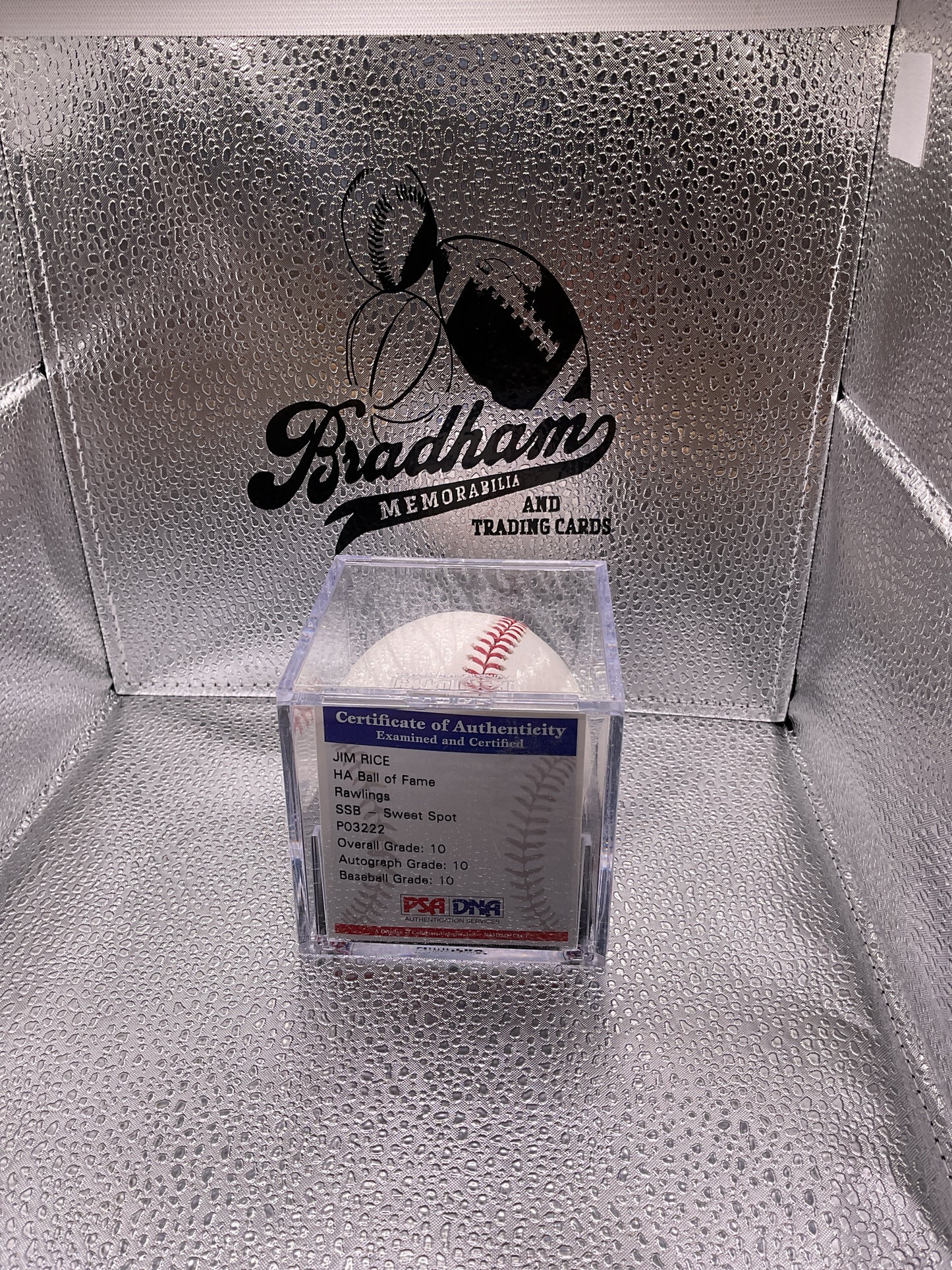 Jim Rice auto baseball