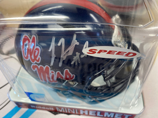 Laquon Treadwell signed mini helmet with coa
