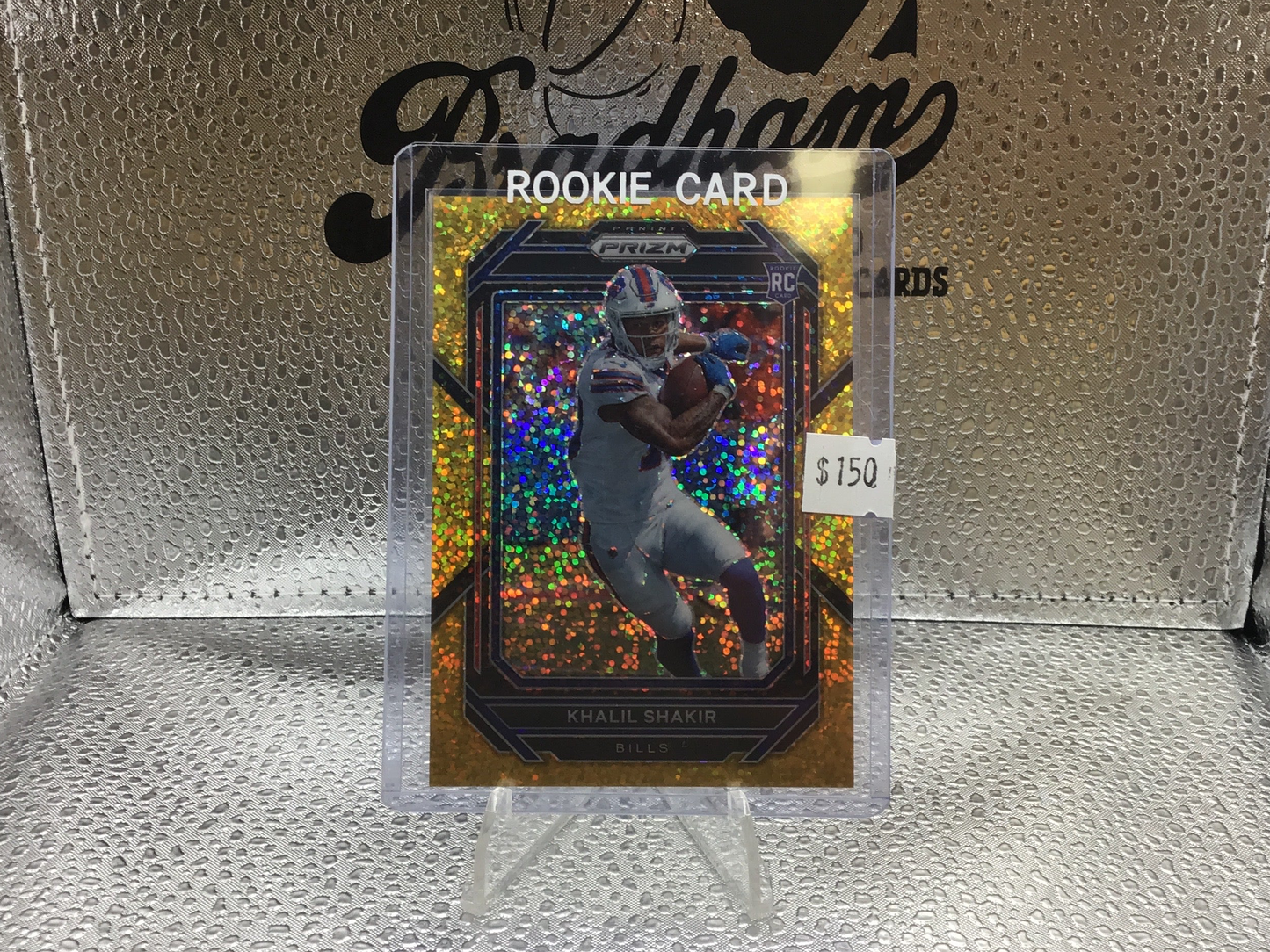 Khalil Shakir 2022 Panini Prizm NFL Gold Sparkle Rookie SSP Bills /24