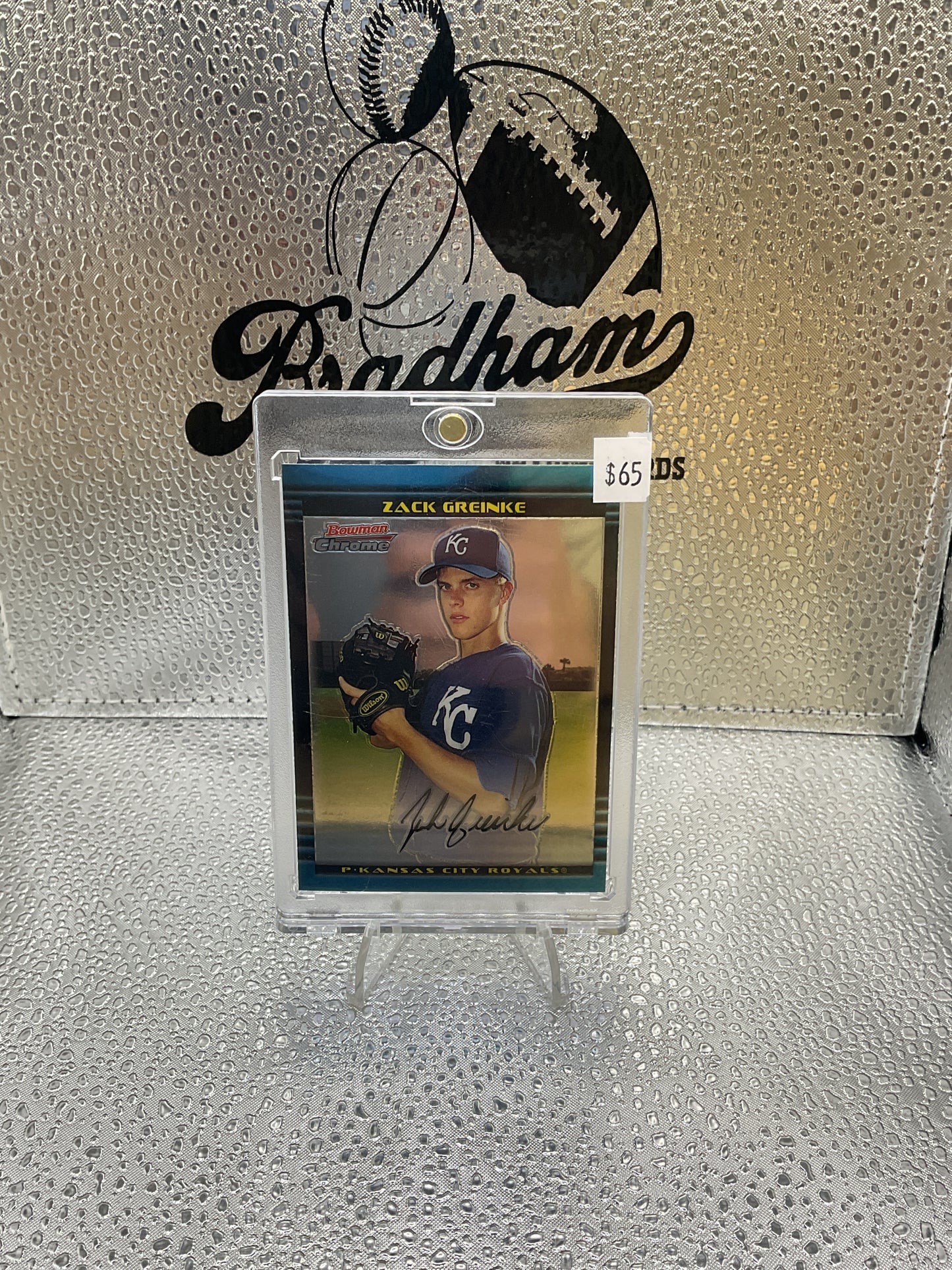 2002 Bowman Chrome Zack Greinke #BDP6 Refractor Royals