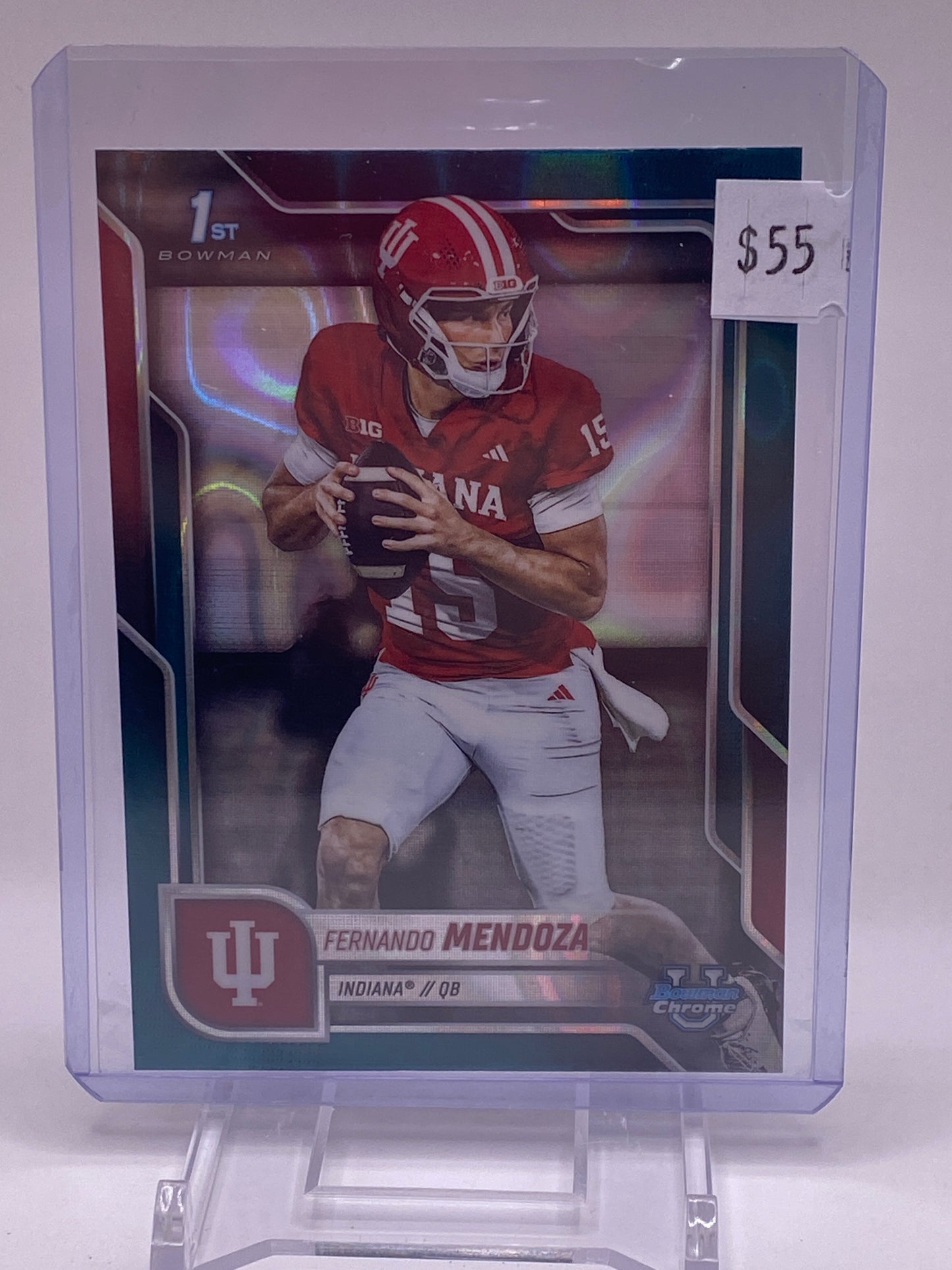 Fernando Mendoza 1st Bowman Green Wave Refractor