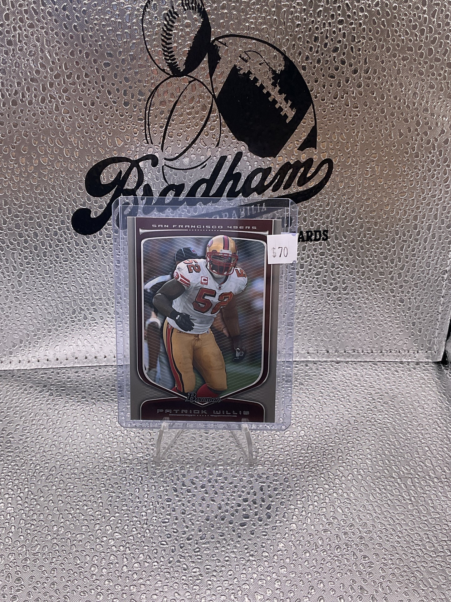 PATRICK WILLIS 2009 Bowman Chrome
GOLD Refractor #105 SF 49ers 45/50