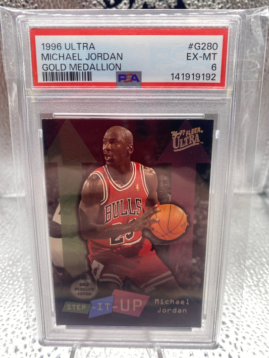1996 Ultra Michael Jordan Gold Medallion PSA 6