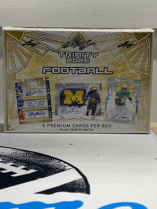 Leaf Trinity 2025 Football Hobby Box