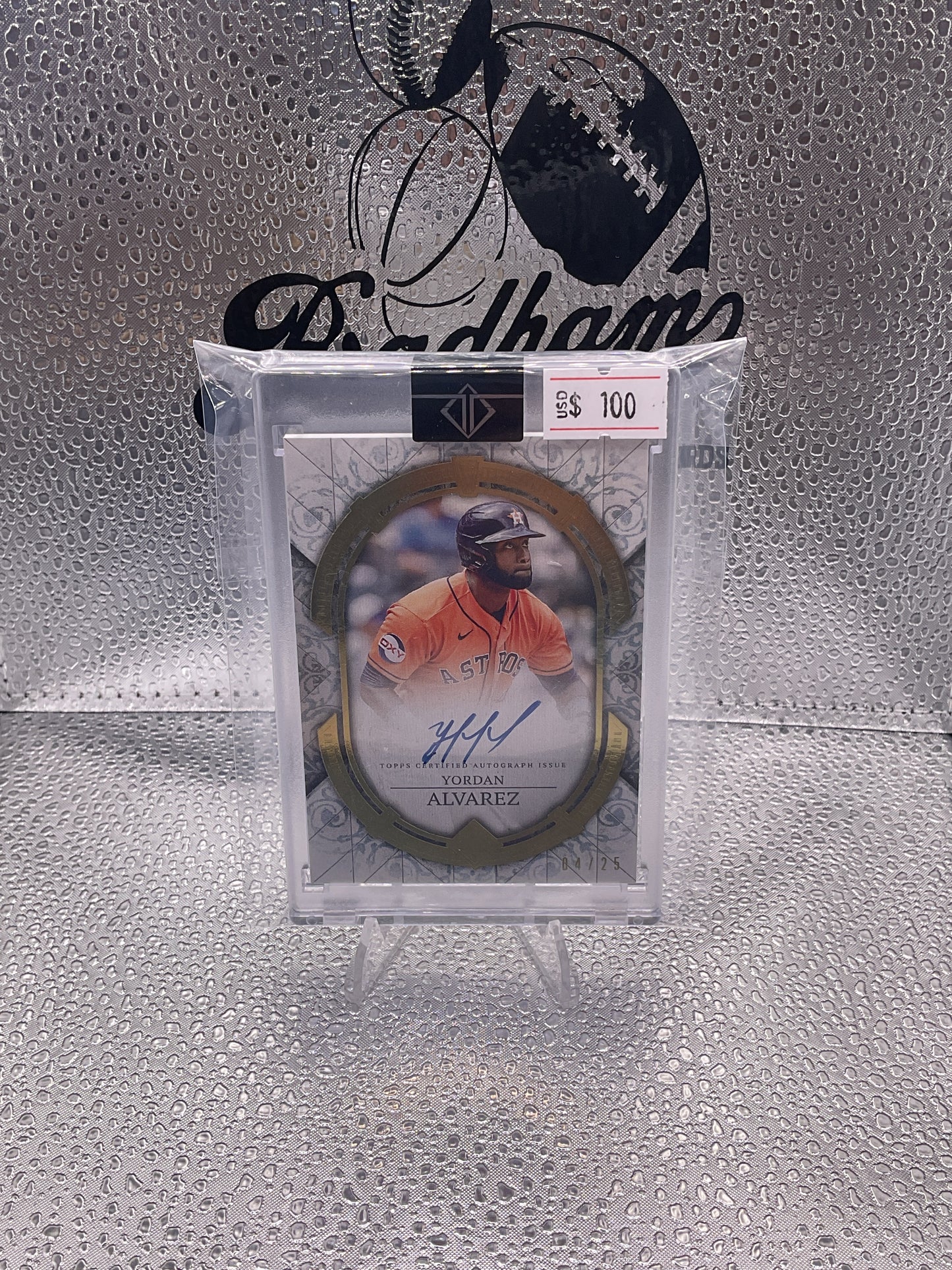 2024 Topps Transcendent Yordan Alvarez Autograph Auto #/25 Encased