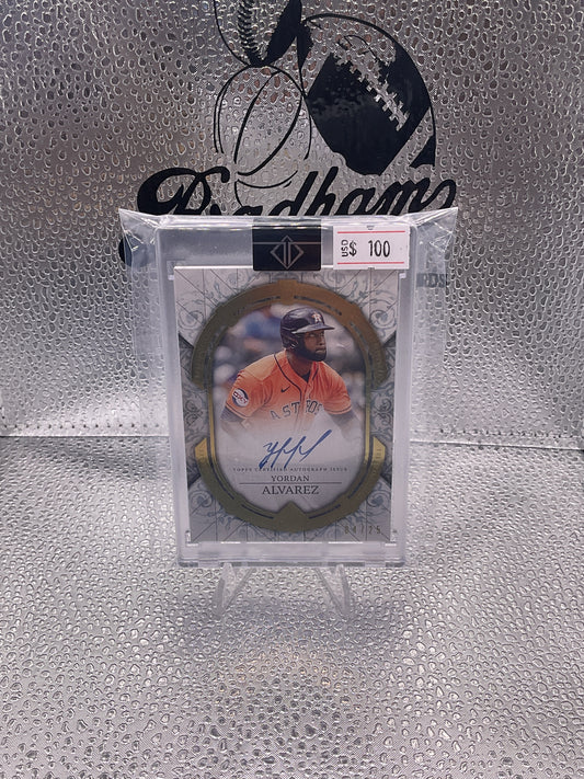2024 Topps Transcendent Yordan Alvarez Autograph Auto #/25 Encased