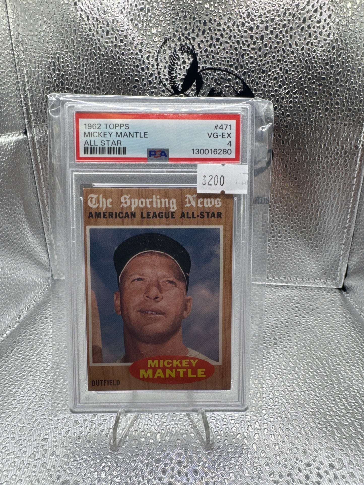 1962 Topps Mickey Mantle All Star PSA 4