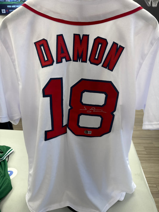 Johnny Damon Autographed Jersey