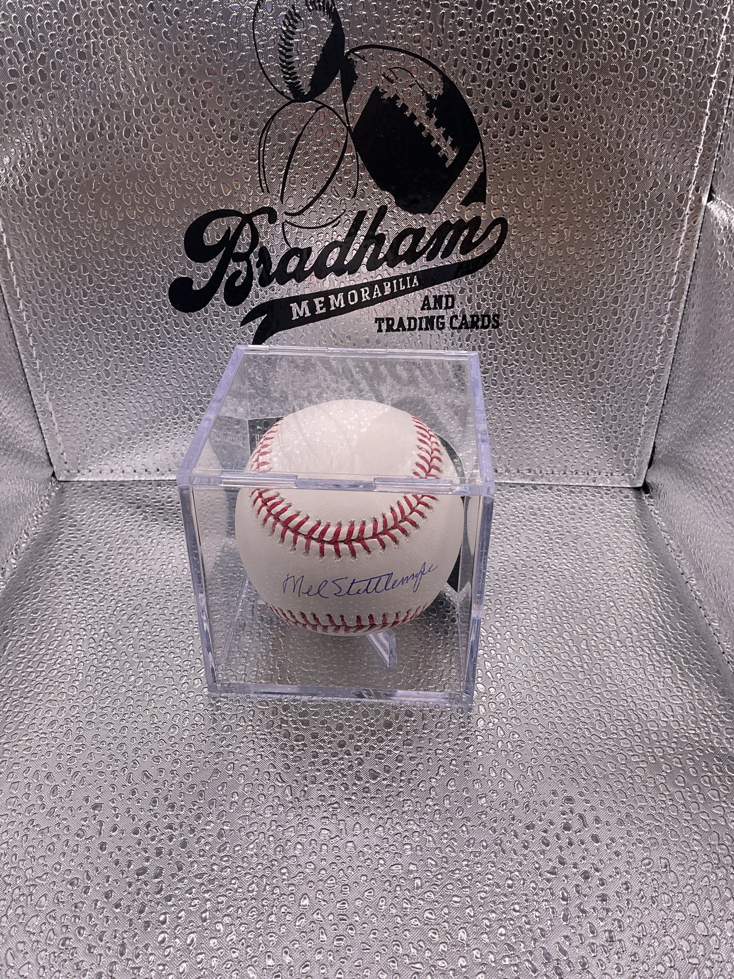 Mel Stottlemyre auto baseball