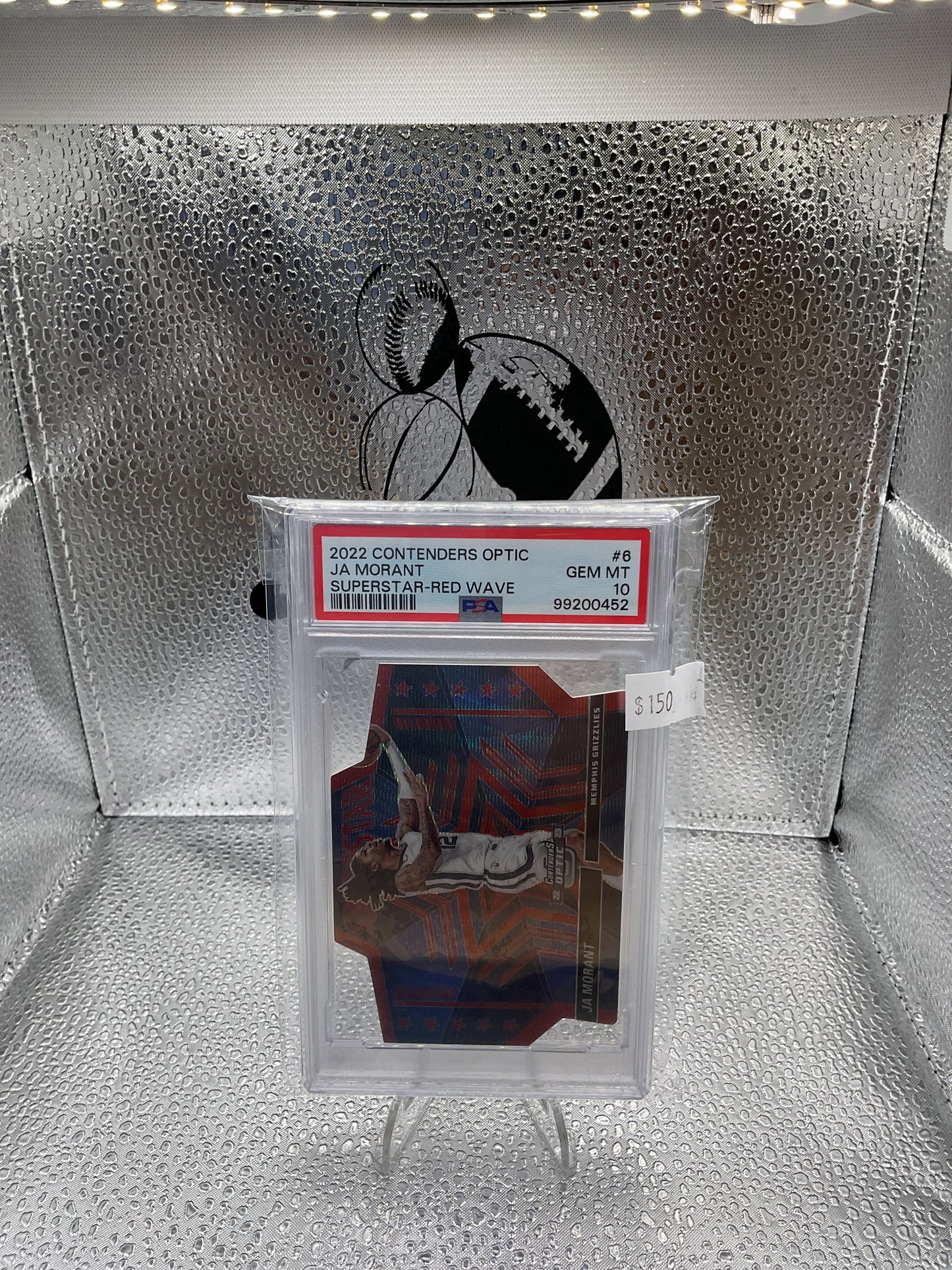2022 Contenders Optic Ja Morant Superstar red wave PSA 10