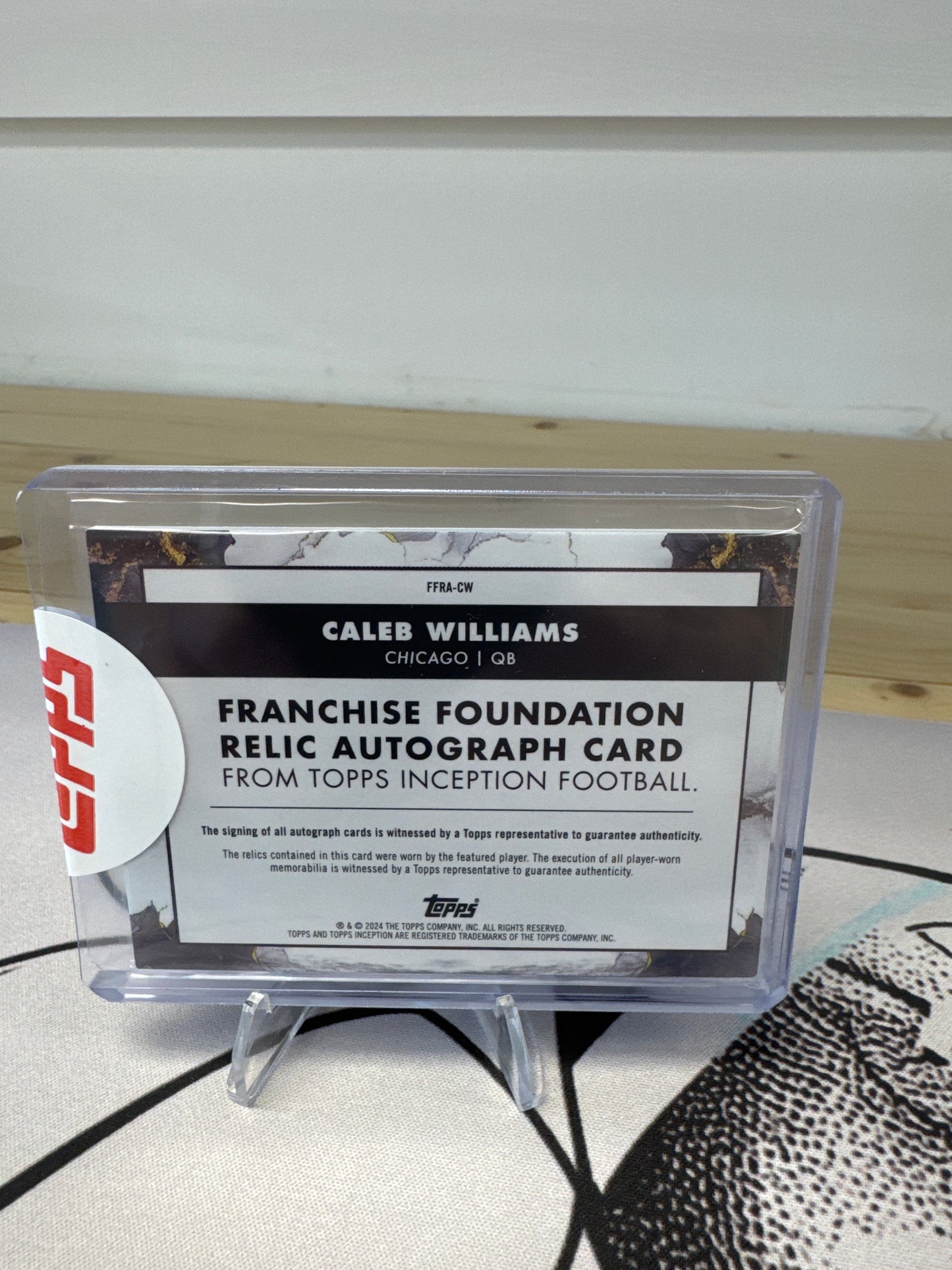 2024 Topps Inception Caleb Williams RPA /125