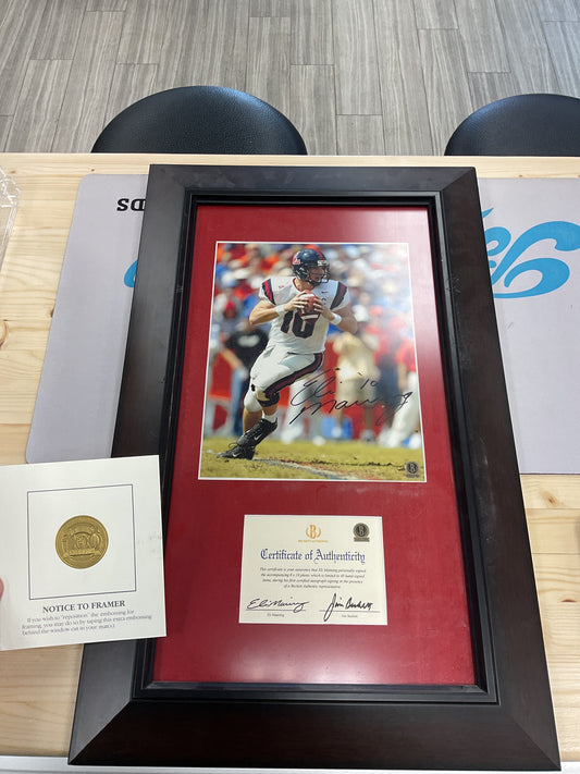 Eli Manning Framed Auto with COA