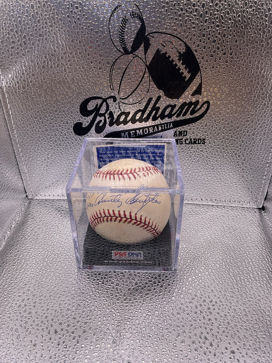 Enos “Country” Slaughter auto baseball