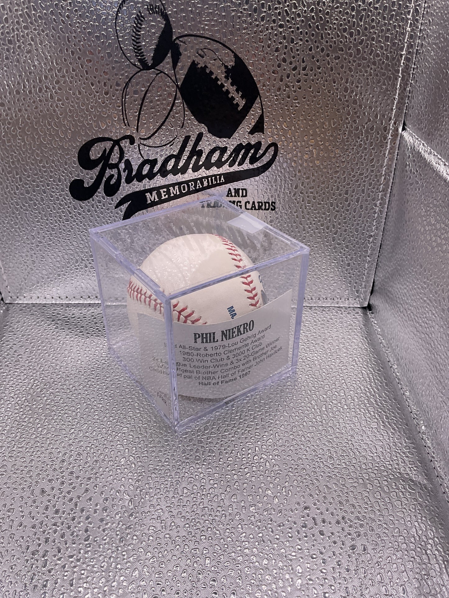 Phil Niekro auto baseball