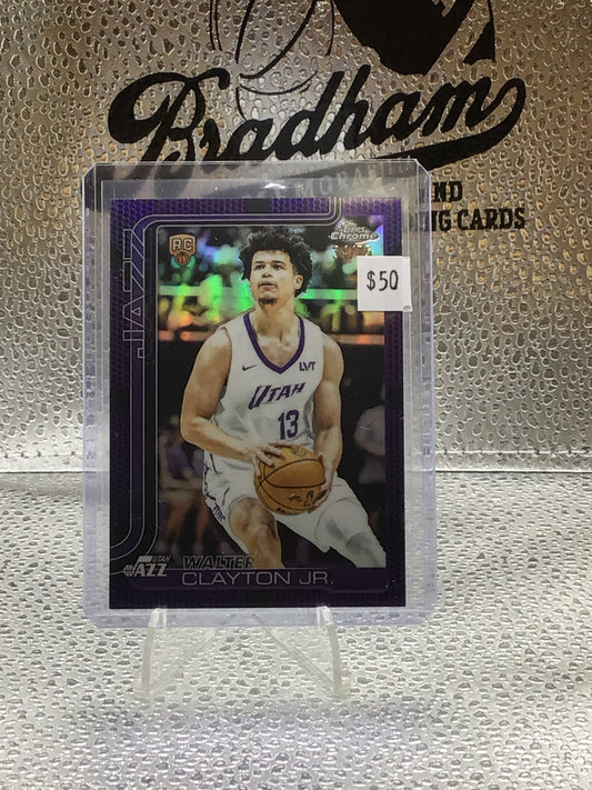 Walter Clayton Jr Topps Chrome RC