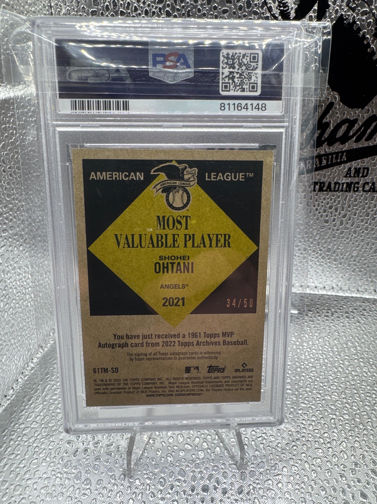 2022 Archives Shohei Ohtani Auto /50.   Mint 9 Auto 10