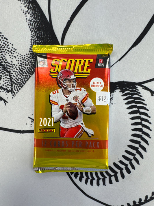 2021 Panini Score Football Pack out