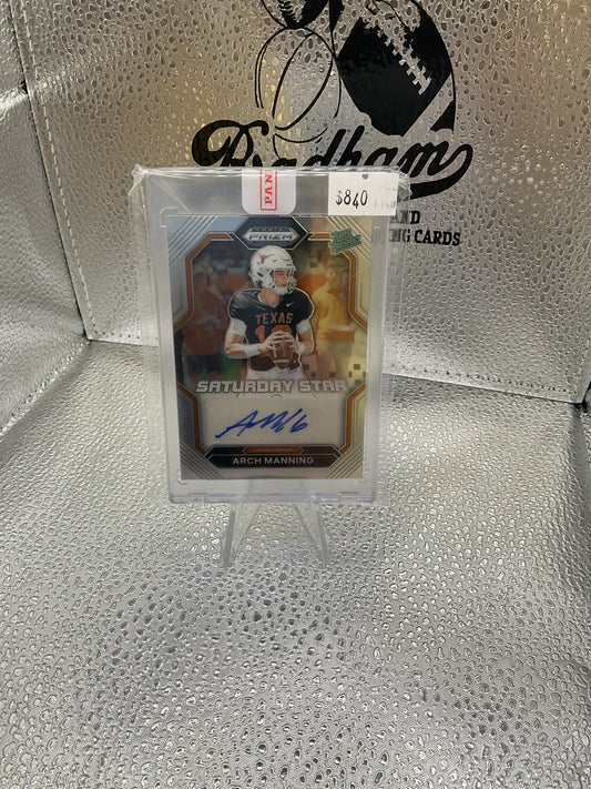Arch Manning Auto #SSS-ARM Rated Prospect 2023 Prizm Draft Picks