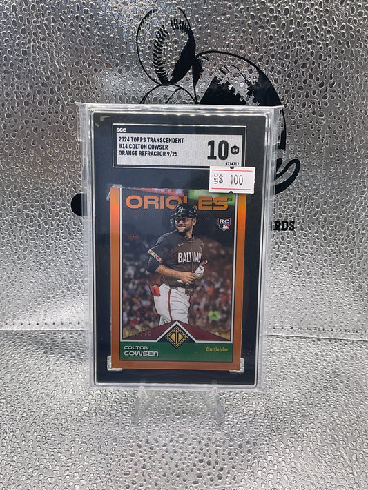 2024 Topps Chrome Transcendent #14
Colton Cowser Icons Rookie Orange 09/25
SGC 10