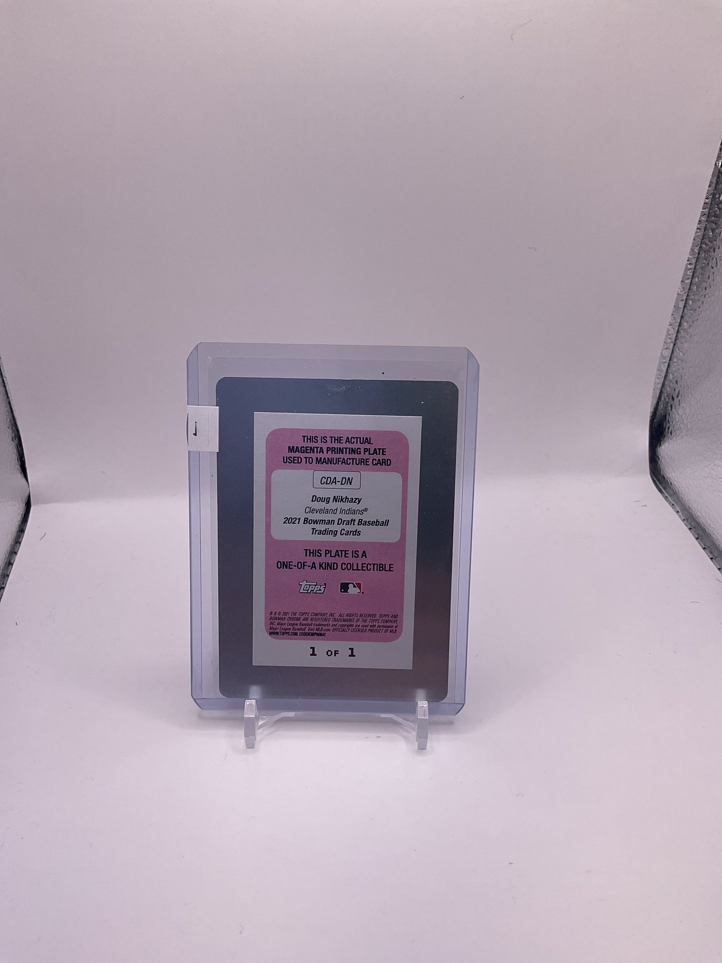 Doug Nikhazy 1/1 Printing Plate Auto #CDA-DN