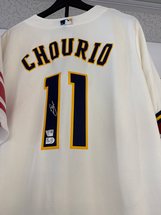 Jackson Chourio Milwaukee Brewers Autographed Jersey