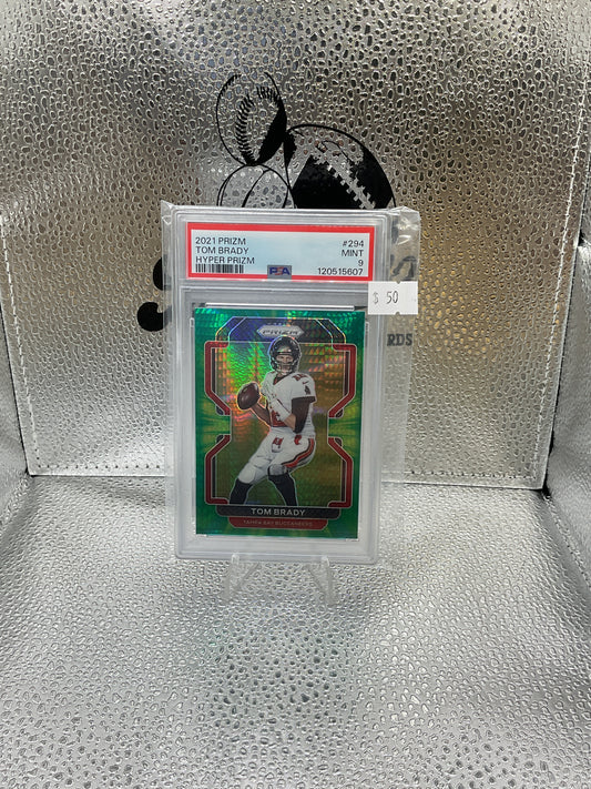 2021 Panini Hyper Prizm #294 Tom Brady Tampa Bay Buccaneers /175 PSA 9 MINT