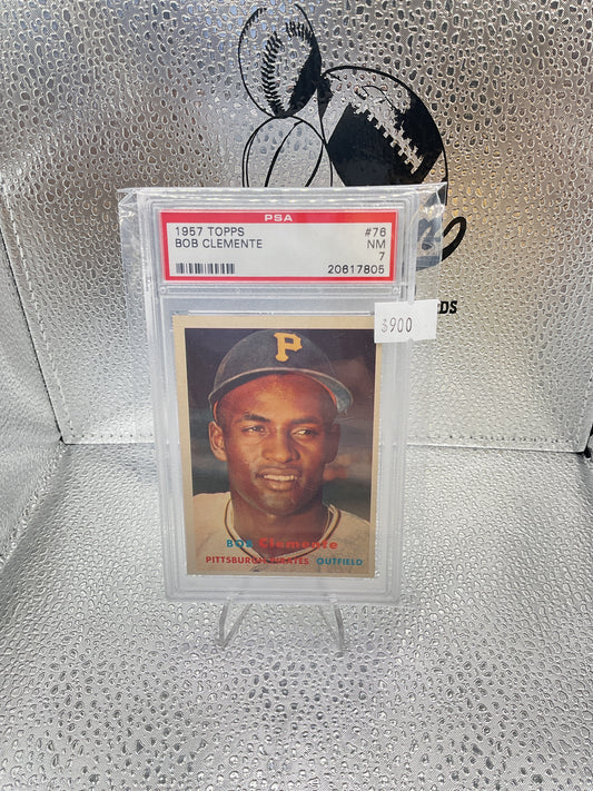 1957 Topps Roberto Clemente (PSA 7)