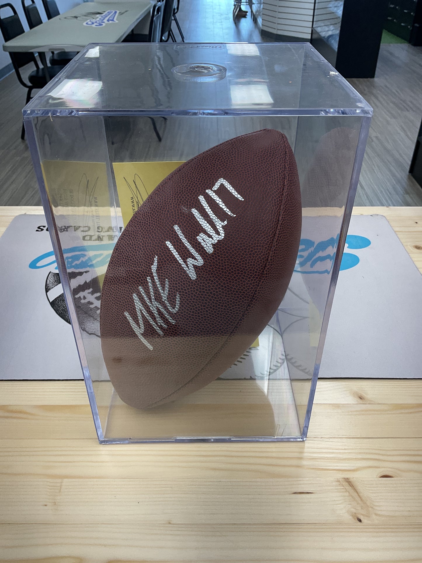 Mike Wallace Autographed Football with COA
