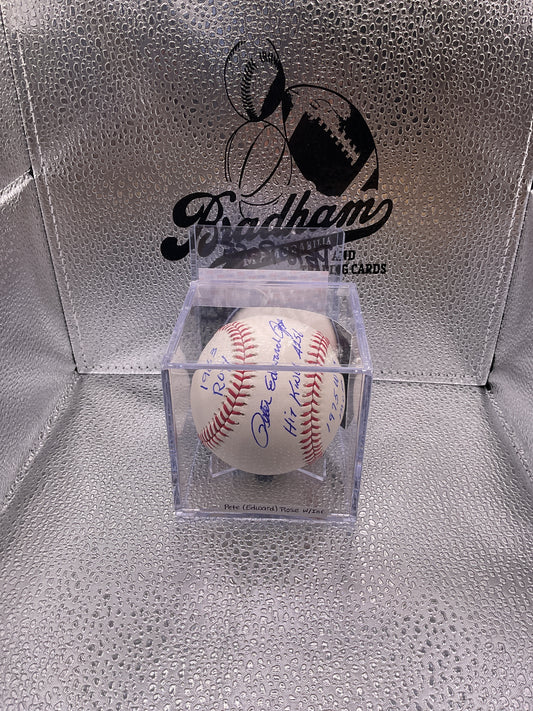 Pete Rose auto baseball