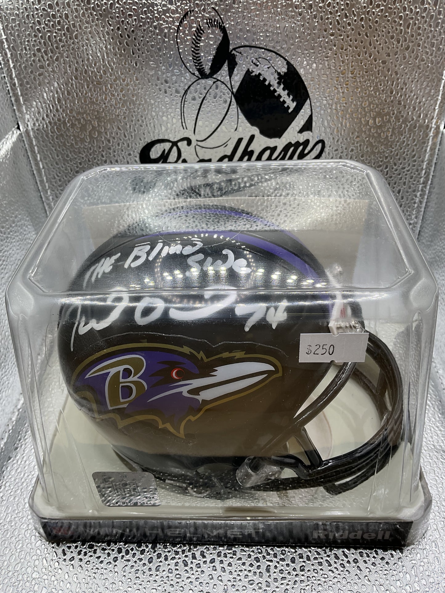 Michael Oher Signed mini helmet “The Blind Side” Baltimore Ravens