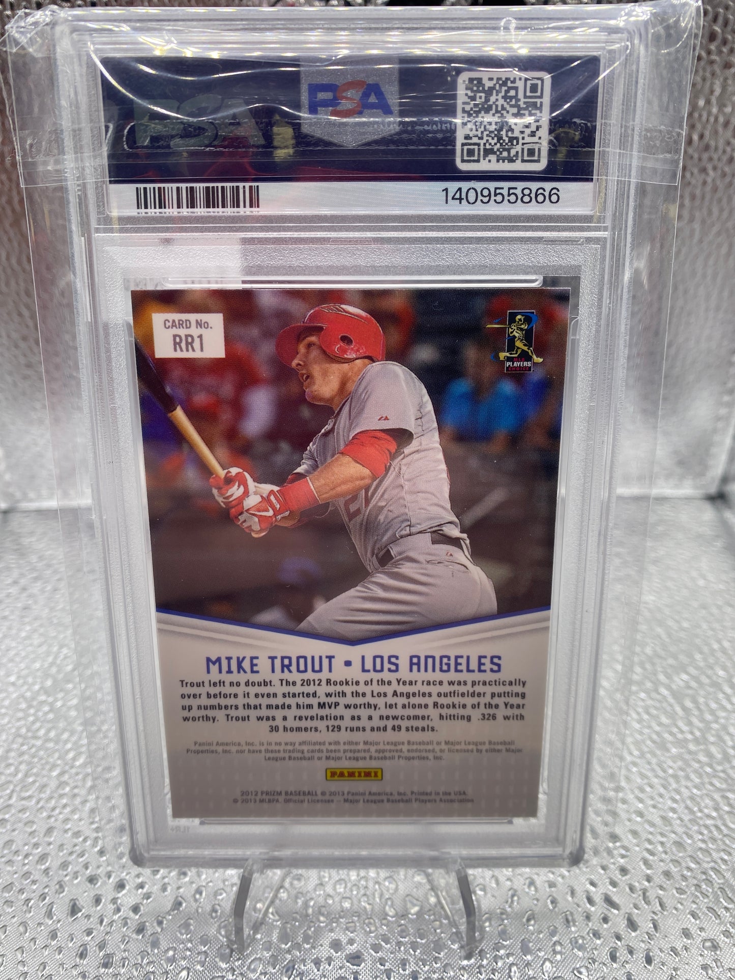2012 Panini Prizm Mike Trout Rookie Relevance PSA GEM MINT