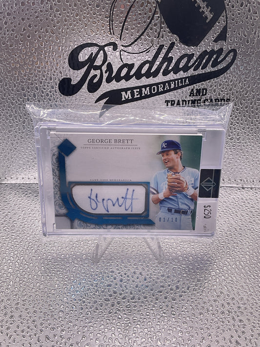2024 Topps Transcendent George Brett Blue Game Used Patch Auto Royals 1/10