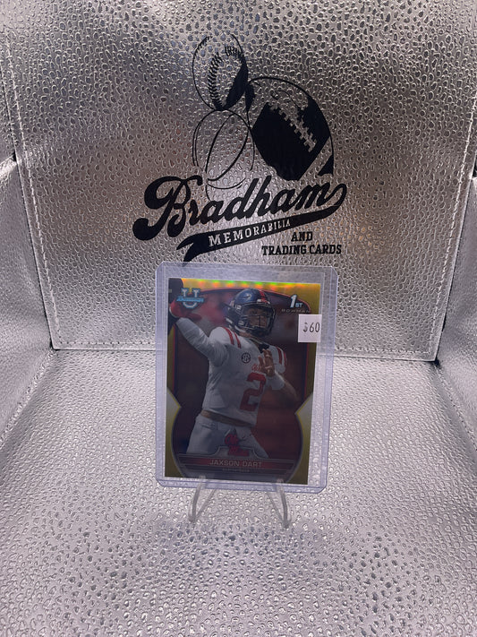 Jason Dart 2022 Topps Bowman Chrome University 1st Bowman #94 Yellow 33/75