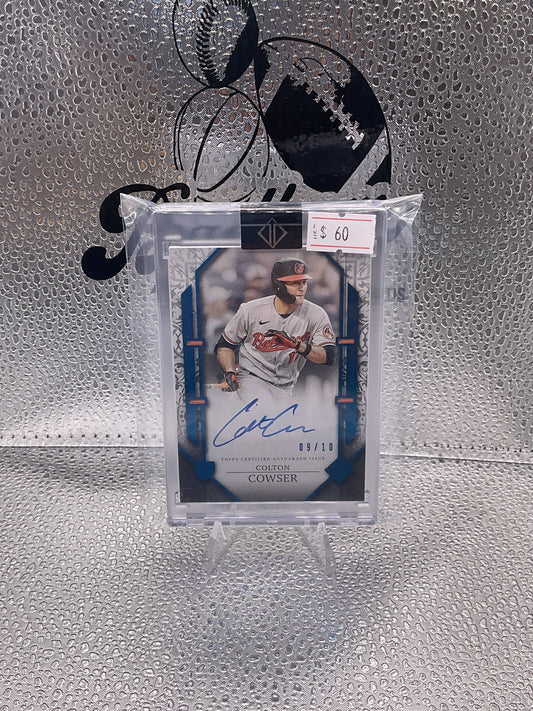 2024 Topps Transcendent Colton Cowser
Blue Foil RC Rookie On Card Auto 9/10
Balt