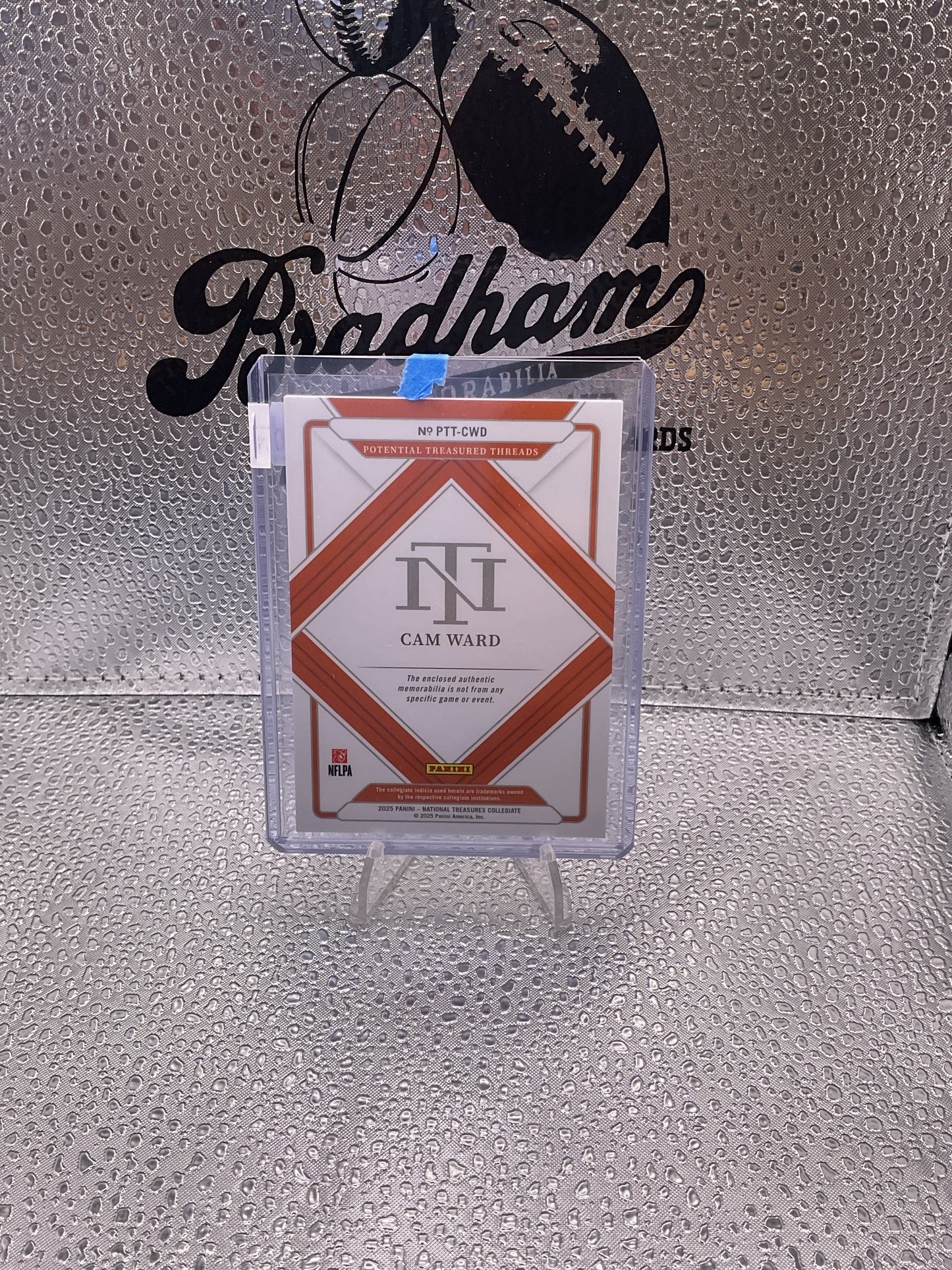 Cam Ward 2025 National Treasures
Collegiate RC Patch #ed 24/25 PTT-CWD