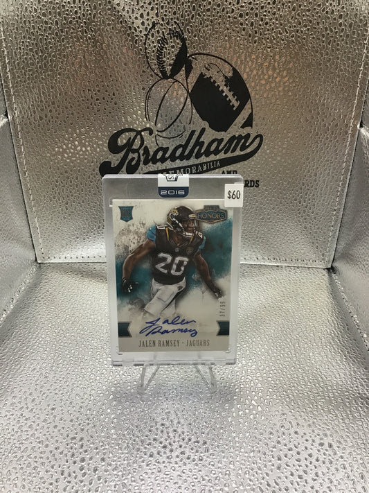 Jalen Ramsey 2016 Panini Honors Uncirculated Rc Auto Sp #ed 37/99