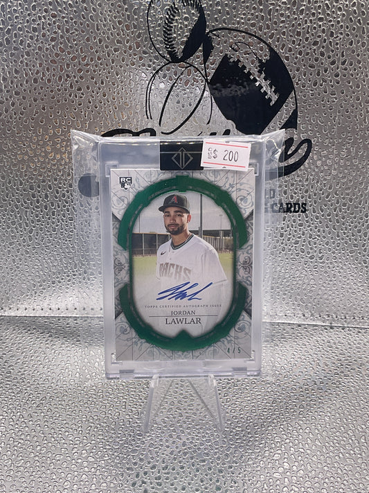2024 Topps Transcendent Jordan Lawlar Autographs Auto #TCA-JL /5