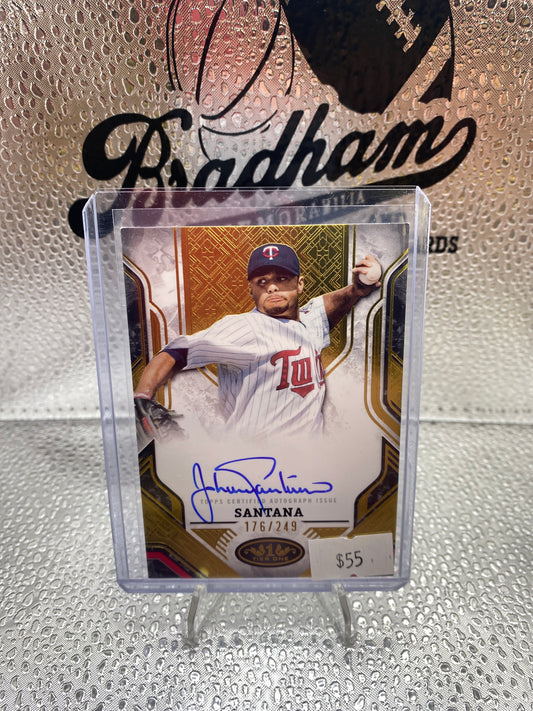 Johan Santana Prime Performers Gold Auto /249