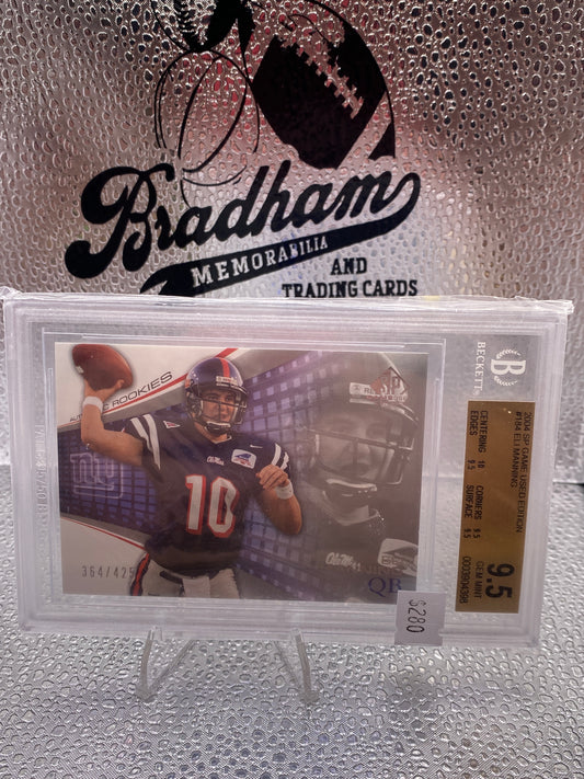 2004 Sp Game Used Edition Eli Manning Beckett 9.5