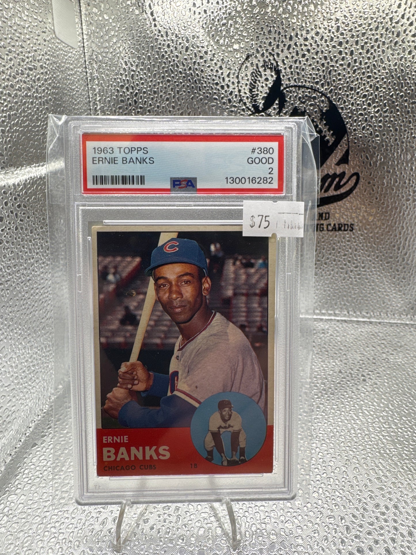 1963 Topps Ernie Banks  PSA 2