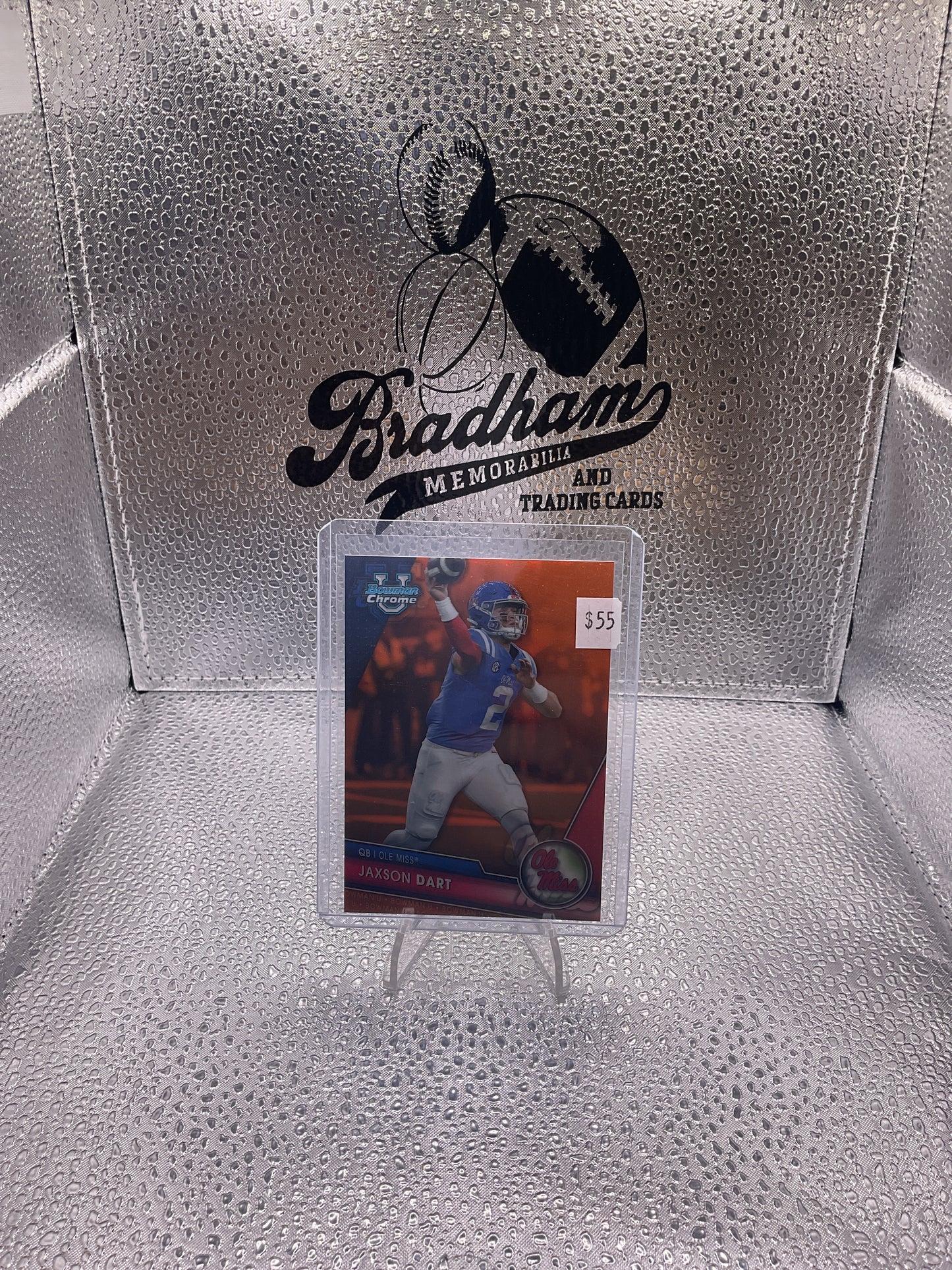 2023 Bowman University Chrome Jaxson Dart #191 Orange Refractor 21/25 (RC)