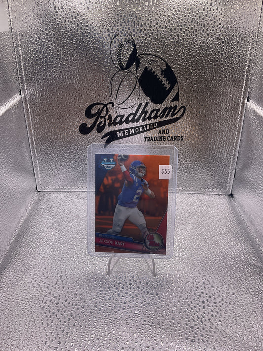 2023 Bowman University Chrome Jaxson Dart #191 Orange Refractor 21/25 (RC)