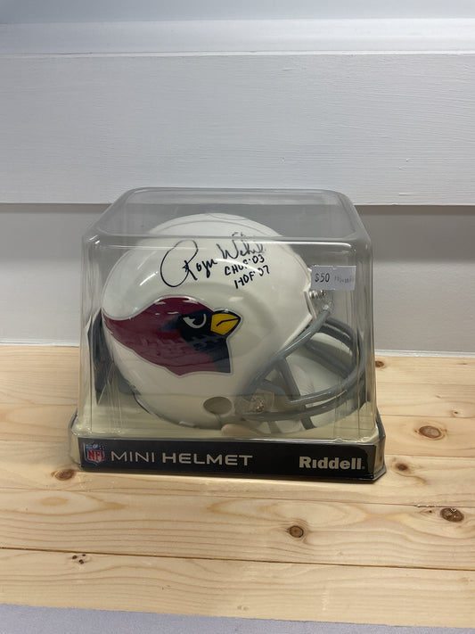 Roger Wehrli Signed Cardinals Mini Helmet