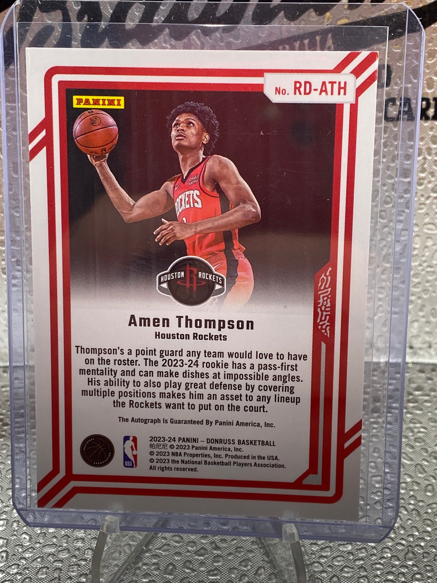 Amen Thompson Donruss Dominators Auto