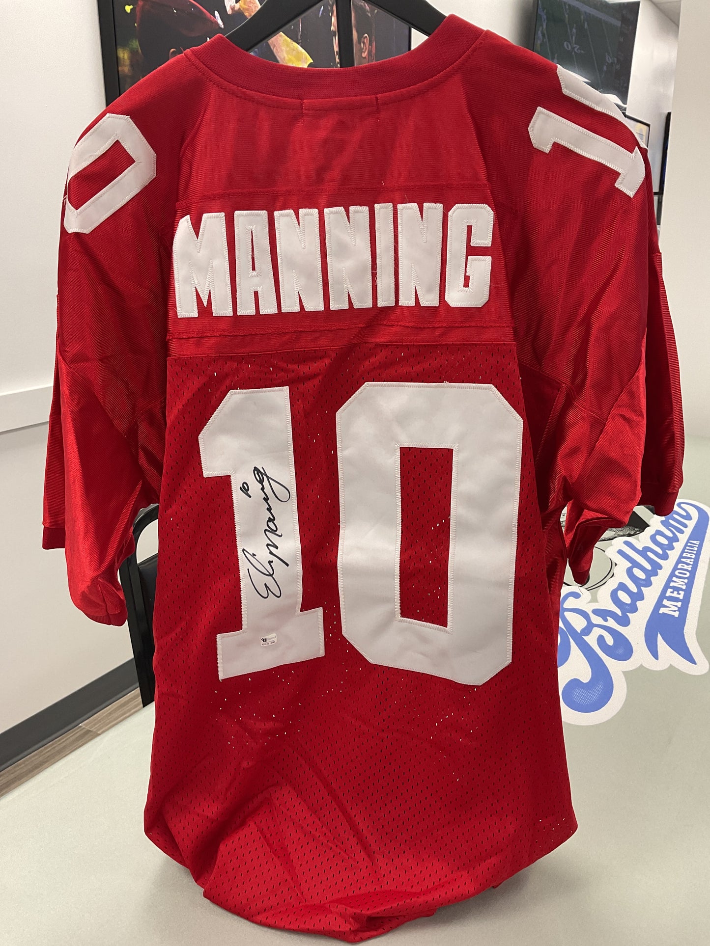 Eli Manning Autographed Super Bowl Jersey (with COA)