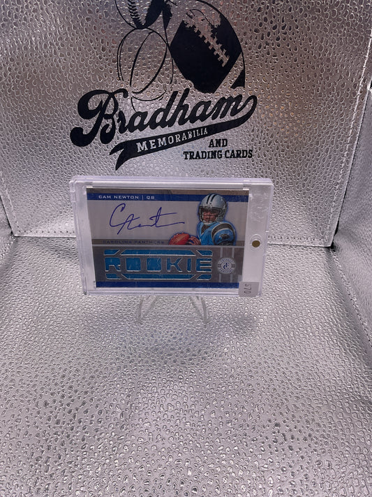 2011 Panini Totally Certified Cam Newton #207 Totally Blue 263/299 Autograph Rookie 2011