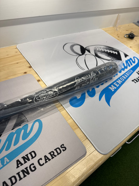 Dale Murphy Autographed bat with COA.   Inscription “NL MVP 82,83