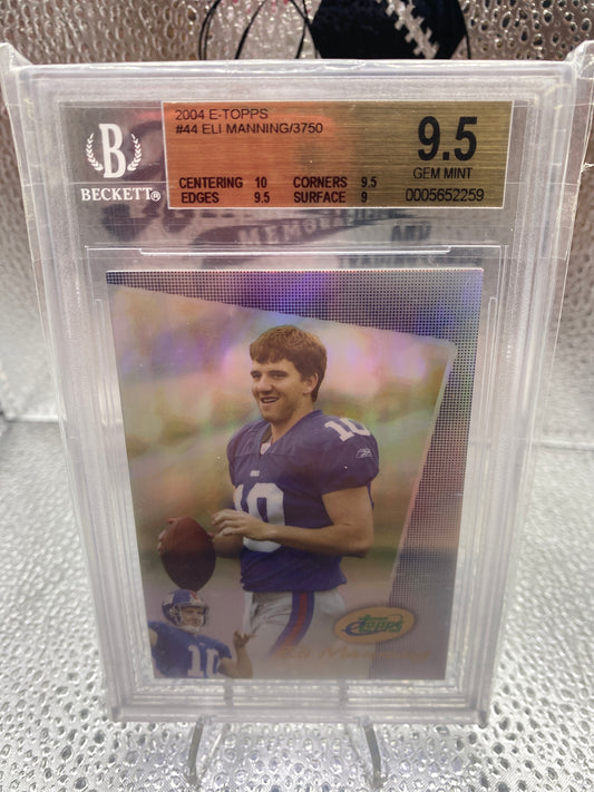 2004 E-Topps Eli Manning 9.5 Gem mint