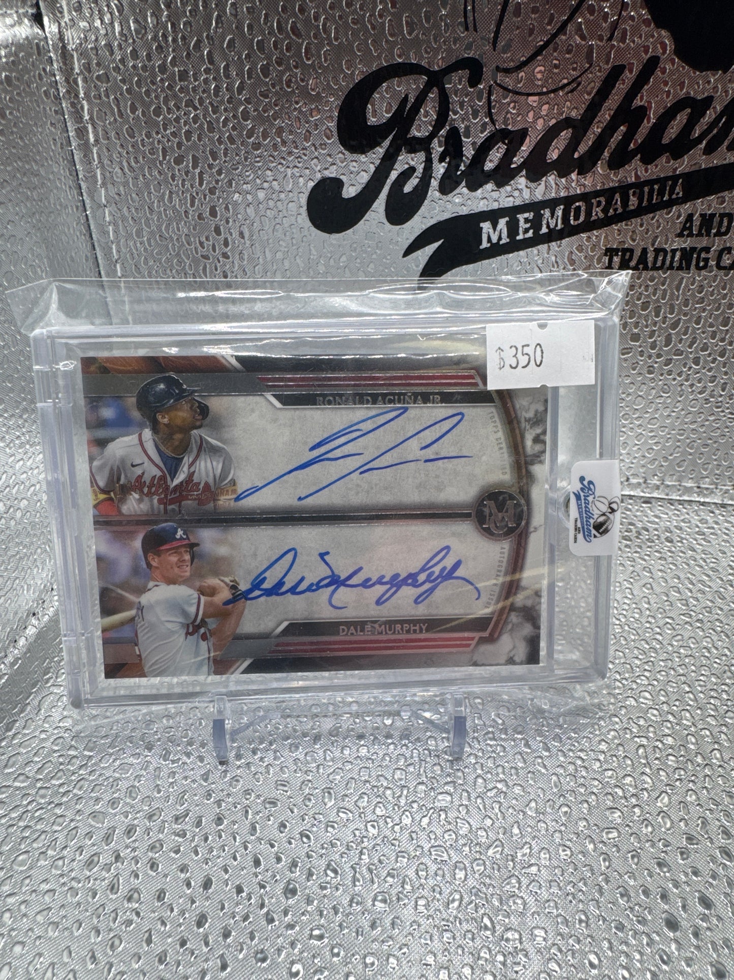 2022 Topps Museum Collection Dual Auto Ronald Acuna Jr and Dale Murphy /15